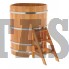 Купель для бани и сауны Bentwood угловая из сращенных ламелей лиственницы (1,10Х1,10 H=1,4)